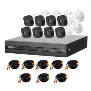 Kit Analogo 1080P DVR-M1 8CH+8Bala + 1TB Video Dahua